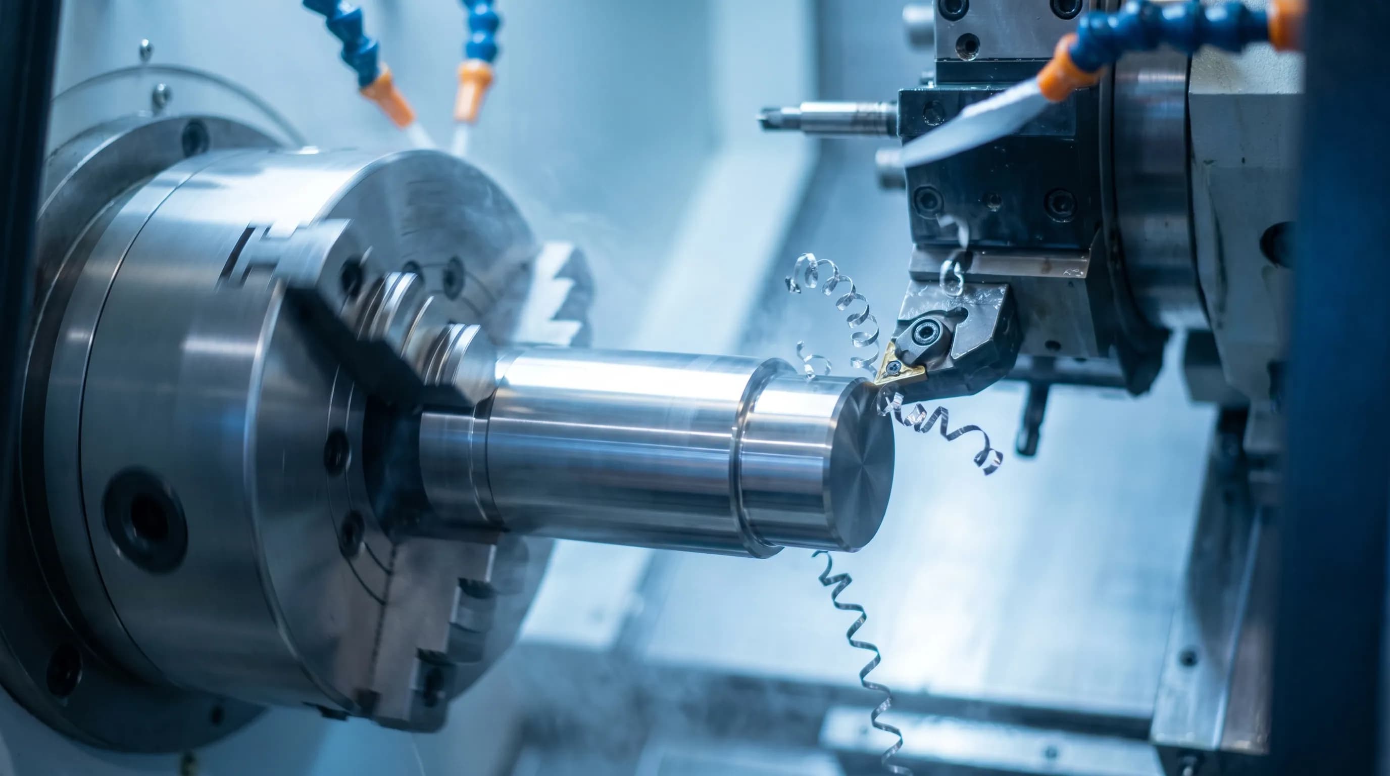 Canlı takımlı CNC torna tezgahında silindirik parça işleme