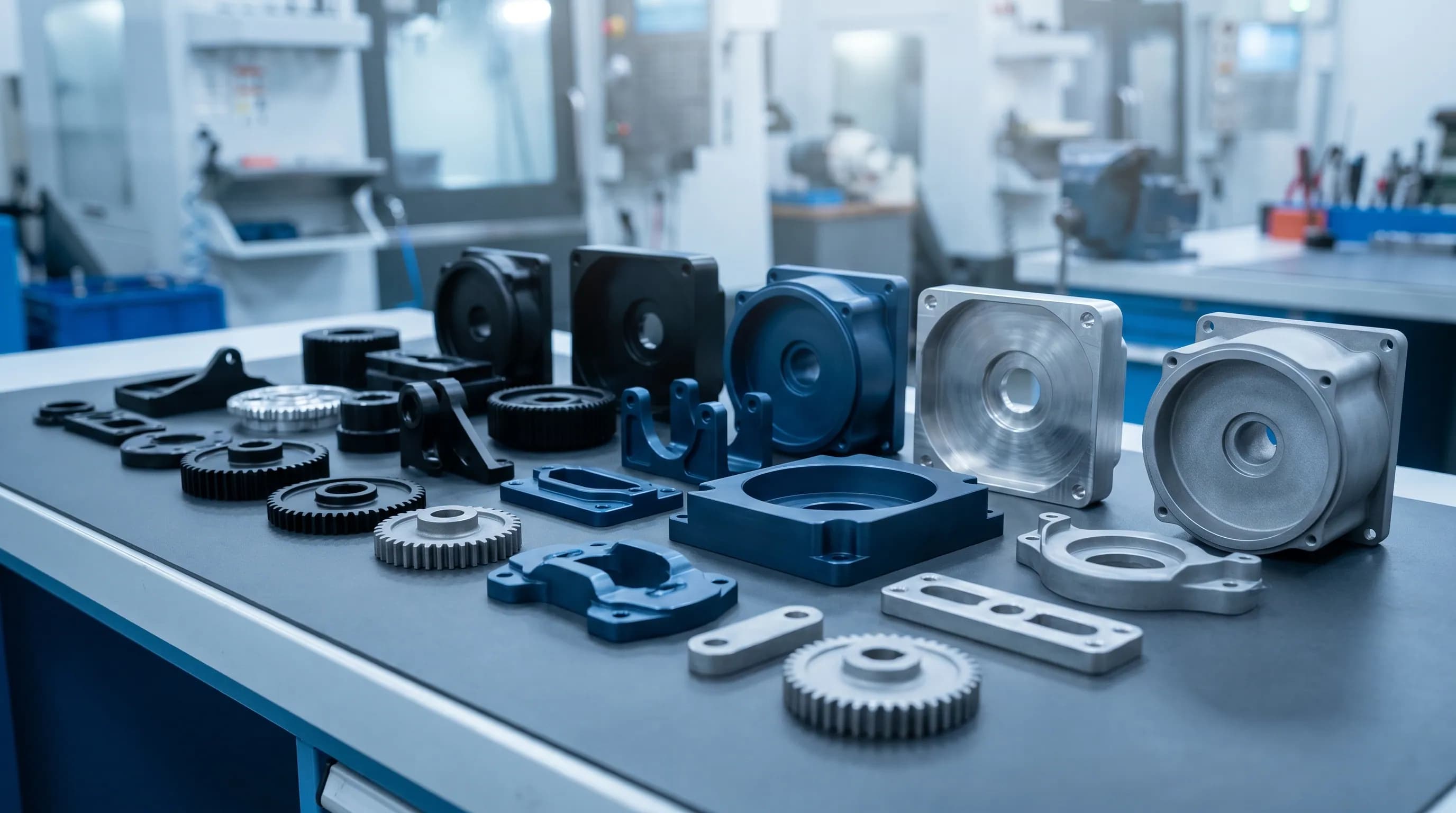 Anodizasyon ve farklı yüzey işlemleri uygulanmış CNC parçalar